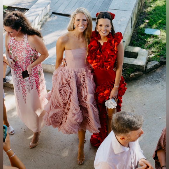 Milla Dramatically Tulled Misty Rose Dress, Size S, worn once